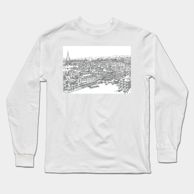 Zurich Long Sleeve T-Shirt by valery in the gallery